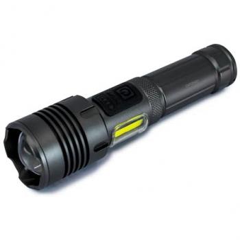 Lampe de poche 1200 lumens, zoom télescopique rechargeable – Avidsen 103645