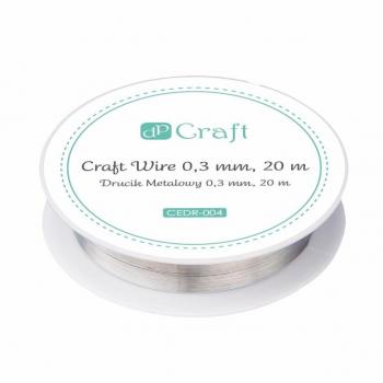 DP Craft, 20 m Silberner Basteldraht 0,3 mm