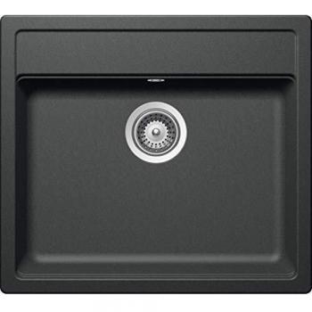 Küchenspüle Schock N-100S 49 × 51 cm – Roca CRISTALITE Grau, schimmerndes Granit