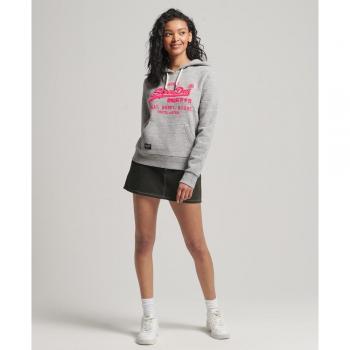 Dames sweatshirt Superdry met capuchon en Vintage Logo