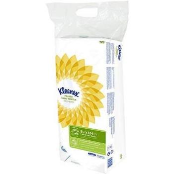 Kleenex Ultra White Interfolded Hand Towels 2-Ply Pack of 5 x124 Sheets