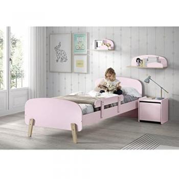 Chambre enfant KIDDY 5 pièces bois laqué rose