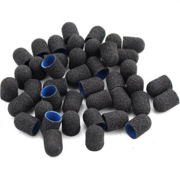 Kit 20 Bouchons de Ponçage Noir – 10 × 15 mm – Pédicure & Soins des Cuticules