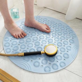 Tapis de salle de bain avec ventouses et drainage