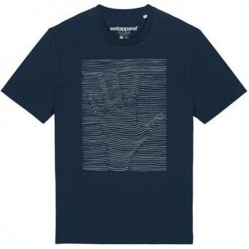 Watapparel T-shirt Dual Tone Blu Scuro/Bianco