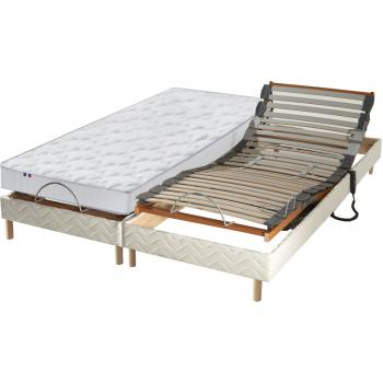 Matelas Latex 5 Zones + Lit Électrique Réglable