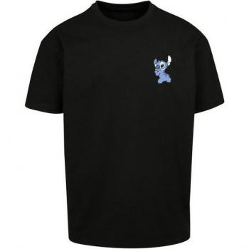 T-Shirt Herren F4NT4STIC „Disney Lilo & Stitch“ – XS, schwarz, Obermaterial: Baumwolle, Rundhals, ohne Bündchen