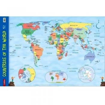 Countries of the World: Wall Map