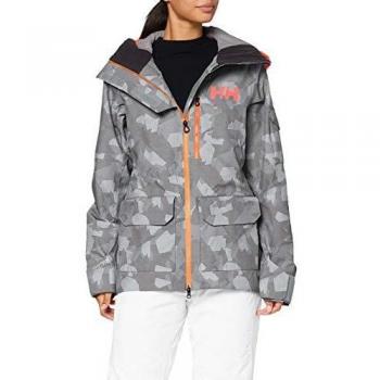 Helly Hansen Women's Powderqueen 2.0 Jacket Insulated Outerwear in Quiet Shade Camo Print, XS
