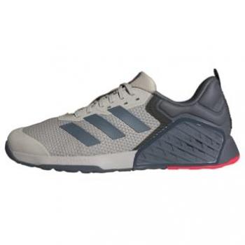 Adidas Dropset 3 Powerlifting Shoes Wonder Alumina Onix Lucid Red UK 10