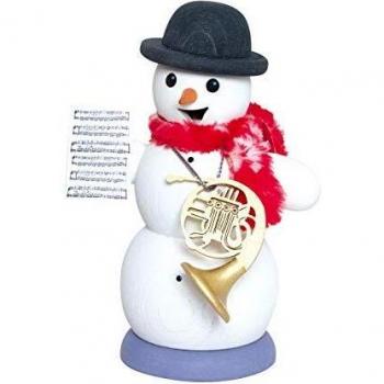 Kunsthandwerklicher Schneemann-Räucherfigur