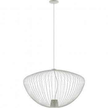 Lampada sospesa Pumpkin L, grigio chiaro, Ø 70 cm, metallo, GU10