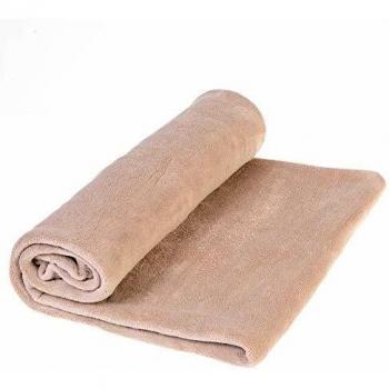 Plaid polaire taupe 180x230cm