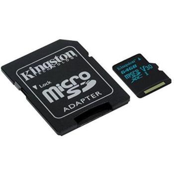 Kingston 64 GB MicroSDXC Canvas Go! UHS-I Classe 10