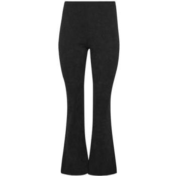 M&Co Women's 12 Petite Cord Flared Trousers – Black