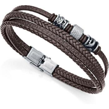 Pulsera de Hombre Viceroy Air en Acero con Cueros Marrones