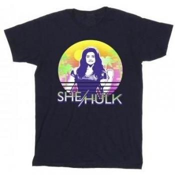 Marvel Herren T-Shirt mit She-Hulk Motiv L weiß