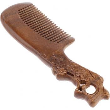 Entwirrkamm aus Holz mit Massagefunktion, Winterblüte
