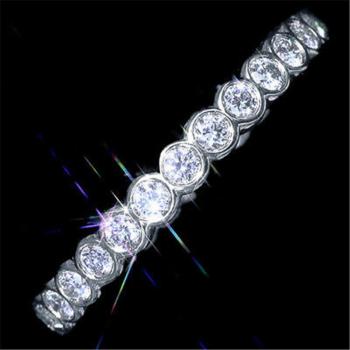 Compromiso Perpetuo Anillo de Boda Plata