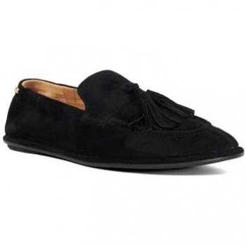 Mocassins Dune London Femme Suede Noir