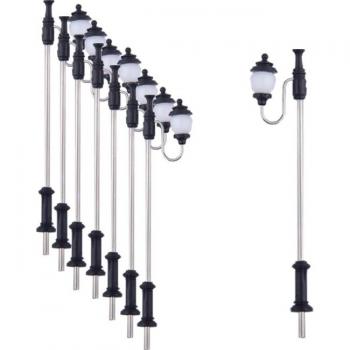 20pcs HO Scale 1:100 Landscape Model Lampposts with Wires