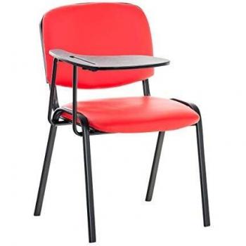 Konferenzstuhl mit Klapptisch Ken in Rot