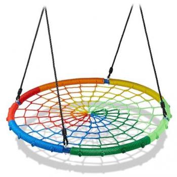 Balançoire Multicolore Relaxdays – Nid d’Oiseau, 100 cm, 150 kg