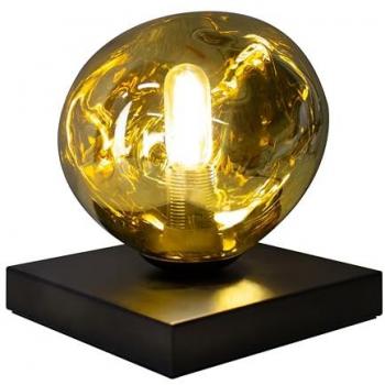 Lampada da tavolo Canopus, oro, Ø 15 cm, vetro, E14