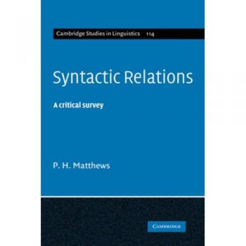 Syntactic Relations, Cambridge Studies in Linguistics