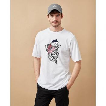 Camiseta Altonadock de hombre con serigrafía de pez