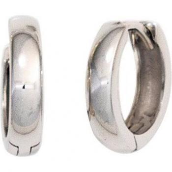 JOBO Ohrringe Creolen, 375 Weißgold, Damen