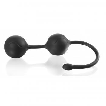 Deluxe Black‑Silicone Analkugeln – 31 mm Durchmesser, mit integrierten Gewichten
