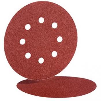 Disque abrasif auto‑agrippant VC153VEL 125 mm HERMES, grain 150, 8 trous – Pack 100