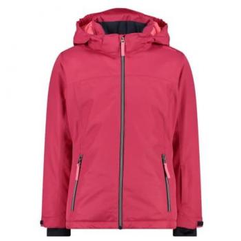 Chaqueta Moderna Rosa con Cremallera y Manga Abierta