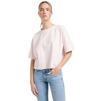 Lee Damenboxy T-Shirt im Frost-Pink-Crop-Design