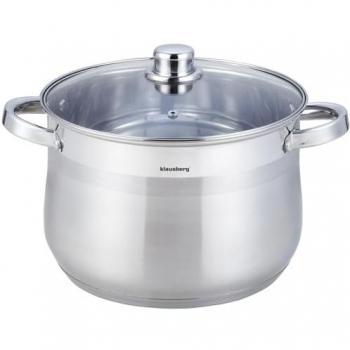 Klausberg IN THE STORE 13L KB-7165 – Küchenset „Silber” aus Pfanne und Kochtopf