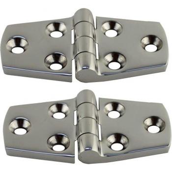 Accesorio Náutico Bisagra Acero 316 con 6 Orificios – 76x102 mm