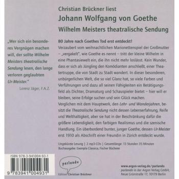 Wilhelm Meisters theatralische Sendung: .