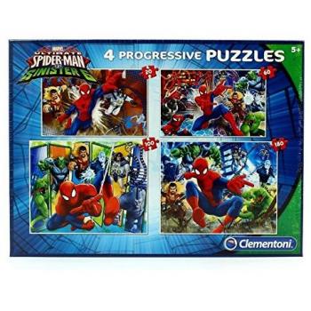 Progressives Spiderman‑Rätsel – 20 Elemente, 4 Levels