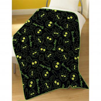 R&M Kuschel-Fleece Decke – 100 x150 cm, Mehrfarbig