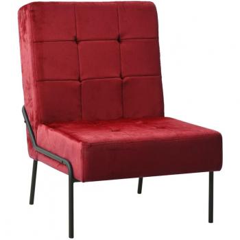 VidaXL Relaxstuhl 65x79x87 cm Weinrot Samt