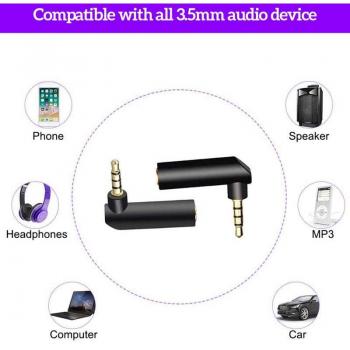 Adaptador de ángulo recto 3,5 mm para dispositivos móviles