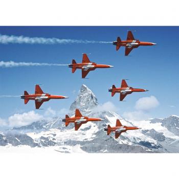 1000‑Teile-Puzzle Patrouille Suisse (Ravensburger 19289)