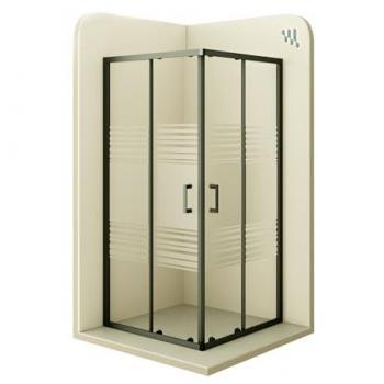 Moments Of Glass – Mampara de Ducha Mog con Puertas Corredera, Dimensiones 75x100x180 cm