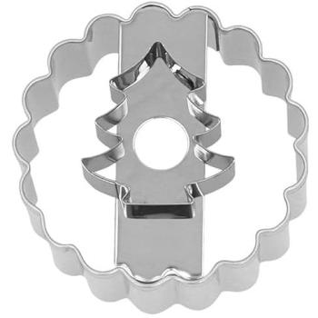 Ausstechform Linzer Tannen‑Kopf – 5 cm, doppelter Schneidebereich