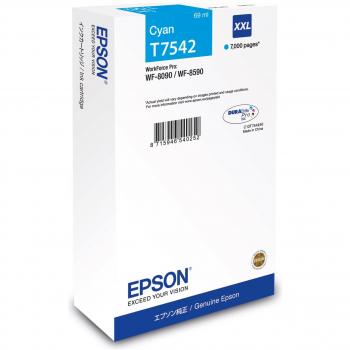 Epson T7542 Original Cyan High Capacity Ink Cartridge