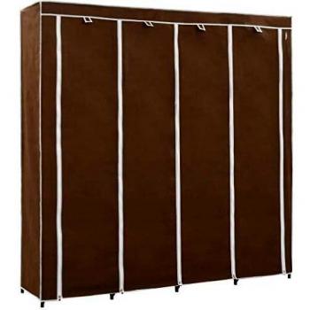 VidaXL Functional 4-Section Wardrobe in Brown
