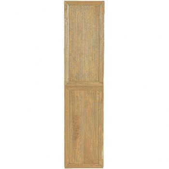 Colonne de salle de bain suspendue en hévéa massif Beige 35x35x150cm