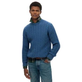 Pull Jacob en Acrylique Superdry Bleu L