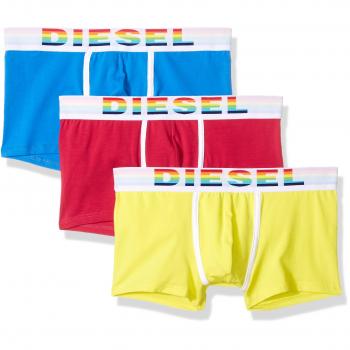 Diesel UMBX-DAMIENTHREEPACK, Bóxer Hombre, (Rojo/Azul/Amarillo E3956), S (3 unidades)